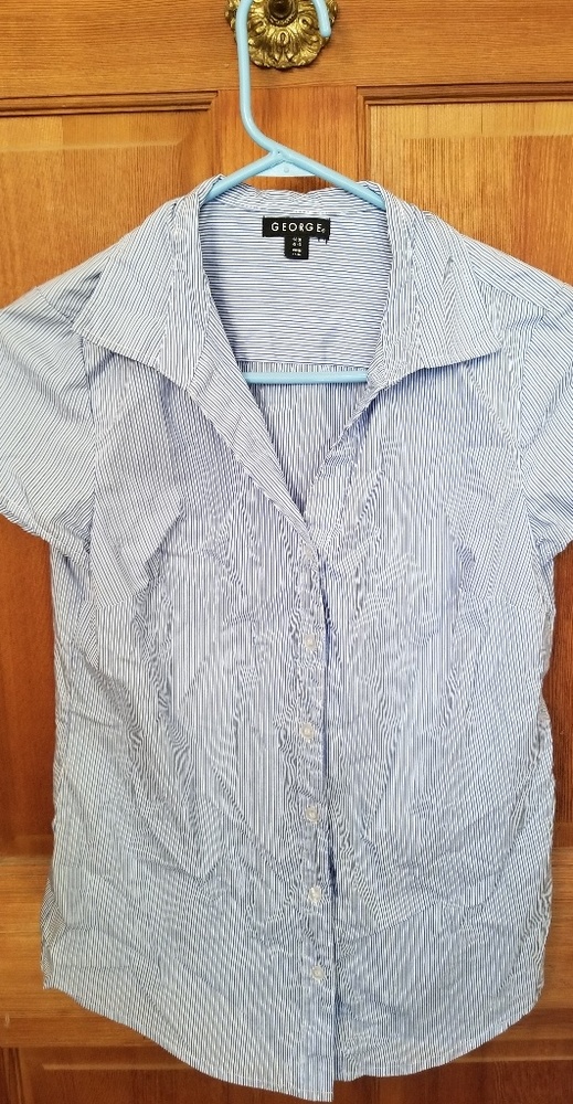 Pin Stripe Button Down Shirt